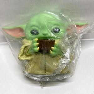 Grogu‎ 28924 Child Baby Yoda Coin $ Bank + 3D Soup Bowl 7" Figural PVC Vinyl New